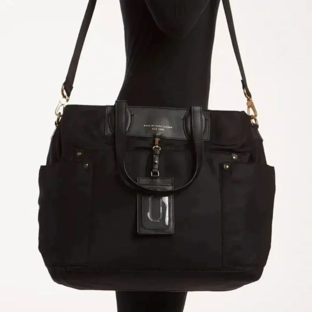 Marc by Marc Jacobs Preppy Nylon/Leather Eliz-a-baby Diaper Bag